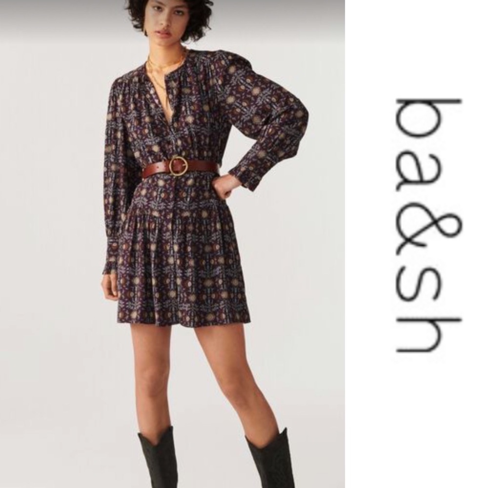 ba&sh Women's Floral Dress - Black